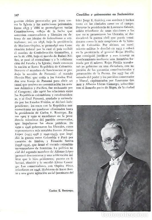 Collectionnisme Papier divers: LAMINA 41272: Carlos E. Restrepo - Pijoan