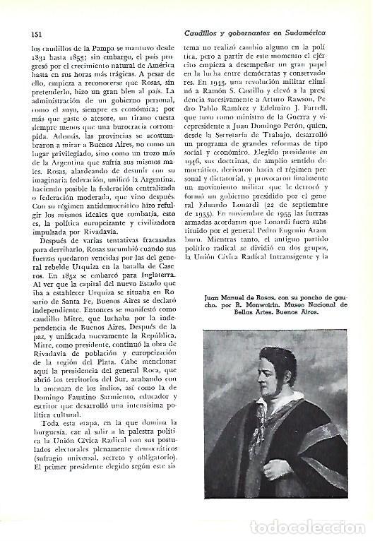 Collectionnisme Papier divers: LAMINA 41274: Juan Manuel de Rosas - Pijoan
