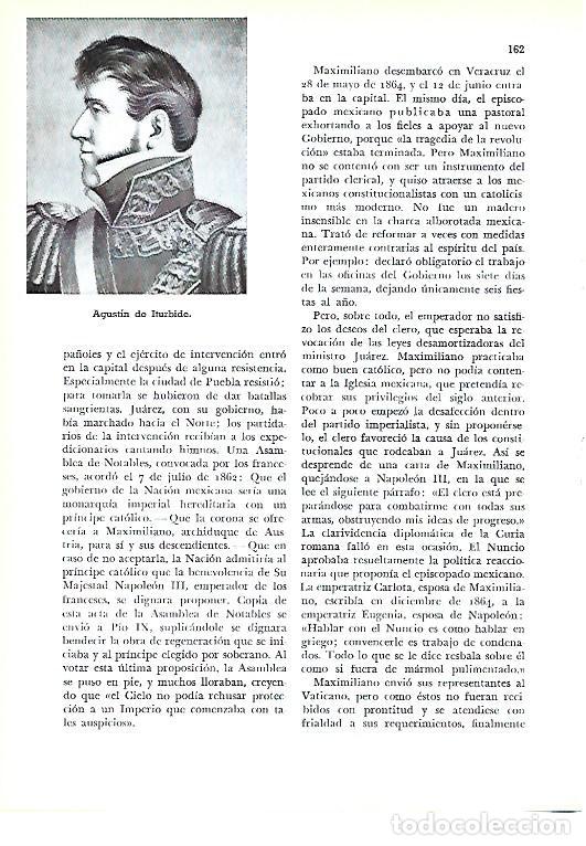 Collectionnisme Papier divers: LAMINA 41279: Agustin de Iturbide - Pijoan
