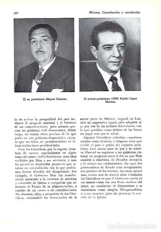 Collectionnisme Papier divers: LAMINA 41282: El ex presidente Miguel Aleman y el presidente Adolfo Lopez Mateos - Pijoan