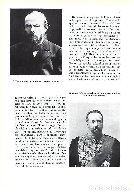 Collectionnisme Papier divers: LAMINA 41297: F. Dostoievski y el Conde Witte - Pijoan