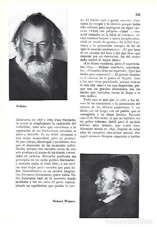 Collectionnisme Papier divers: LAMINA 41309: Brahms y Wagner - Pijoan