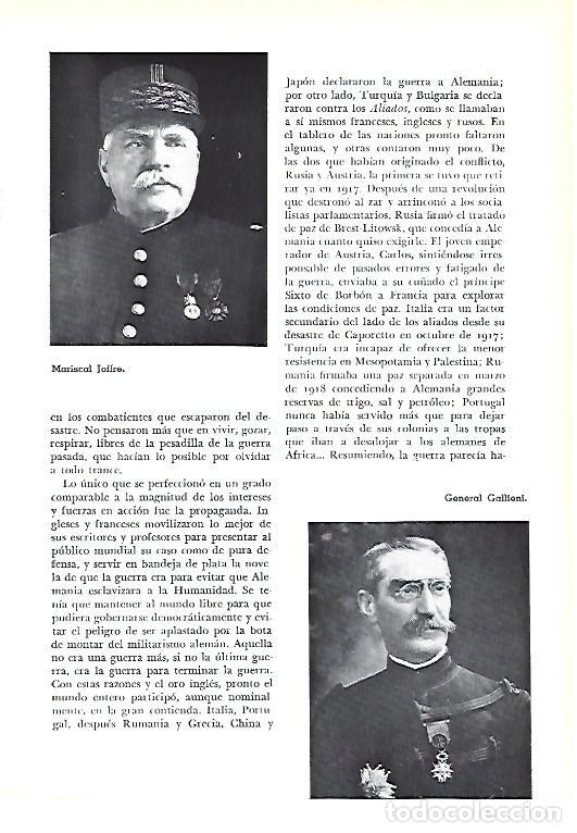 Collectionnisme Papier divers: LAMINA 41324: Mariscal Joffre y el General Gallieni - Pijoan