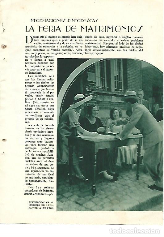 Paper Collecting Others: LAMINA 41394: Feria de matrimonios - VVAA