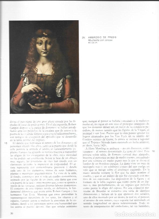 Sammelleidenschaft Andere Papierartikel: LAMINA 41565: Muchacha con cerezas, por Ambrogio de Predis - Luis Monreal
