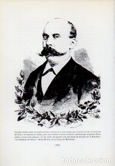Altri oggetti di carta: LAMINA V54076: General Pavia dibuix de La Campana de Gracia - Antoni Rovira i Virgili