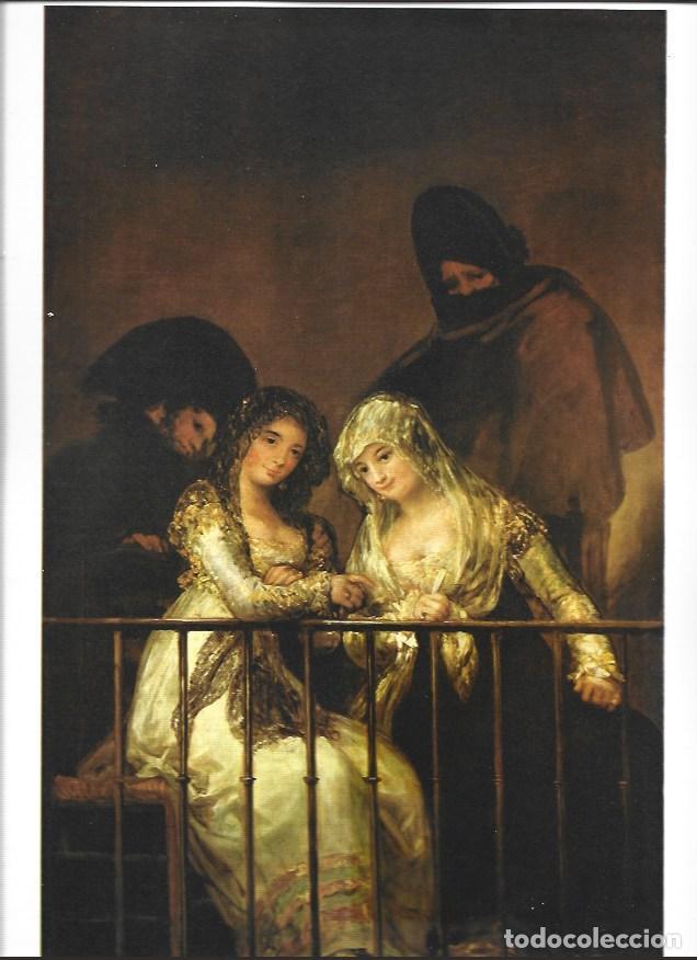 Altri oggetti di carta: LAMINA 41583: Majas en un balcon, por Goya - Luis Monreal