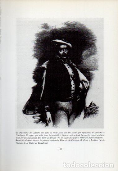 Altri oggetti di carta: LAMINA V54048: Retrat de Cabrera durant la primera carlinad - Antoni Rovira i Virgili
