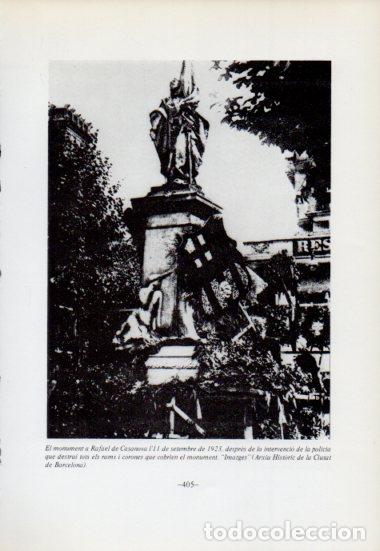 Collectionnisme Papier divers: LAMINA V54129: Monument a Rafael de Casanovas setembre 1923 - Antoni Rovira i Virgili