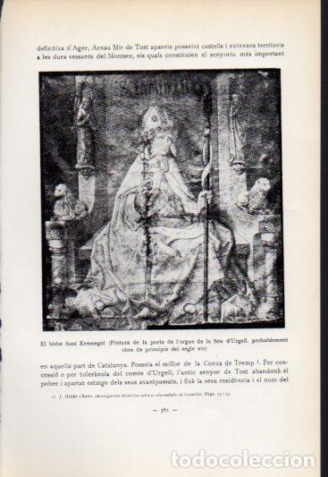 Collectionnisme Papier divers: LAMINA V54149: Bisbe Sant Ermengol, pintura porta de l'orgue de la Seu d'Urgell - Antoni Rovira i Vi