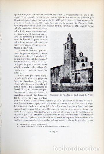 Paper Collecting Others: LAMINA V54199: Esglesia de Sant Cugat del Valles, campanar - Antoni Rovira i Virgili