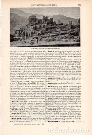Sammelleidenschaft Andere Papierartikel: LAMINA ESPASA V54905: Palacio de Sans Souci en Milot, Haiti - Varios