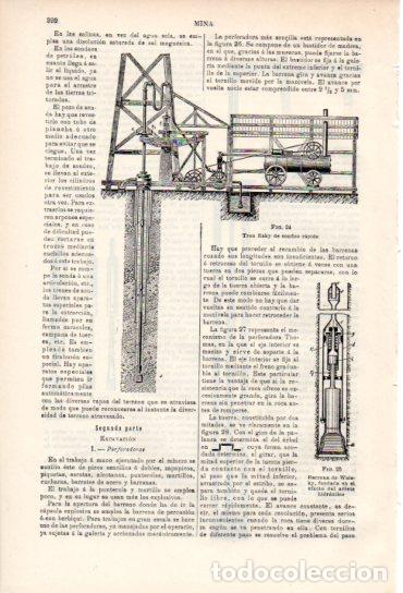 Collectionnisme Papier divers: LAMINA ESPASA V54917: Mina, tren Raky de sondeo rapido - Varios