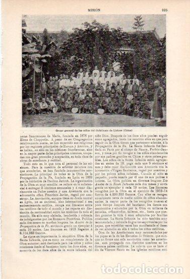 Sammelleidenschaft Andere Papierartikel: LAMINA ESPASA V54975: Ni&ntilde;as del Orfelinato de Liechow, China - Varios