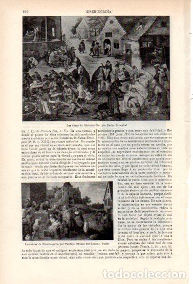 Otros art&iacute;culos de coleccionismo en papel: LAMINA ESPASA V54972: Las obras de Misericordia por Brueghel - Varios