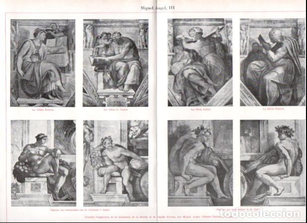 Otros art&iacute;culos de coleccionismo en papel: LAMINA ESPASA V55013: Fragmentos decoracion Capilla Sixtina por Miguel Angel - Varios