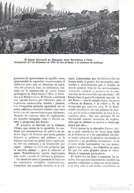 Otros art&iacute;culos de coleccionismo en papel: LAMINA 41206: El primer ferrocarril de Alemania - Pijoan
