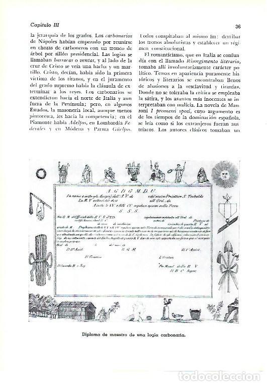 Otros art&iacute;culos de coleccionismo en papel: LAMINA 41216: Diploma de Maestro de una logia carbonaria - Pijoan