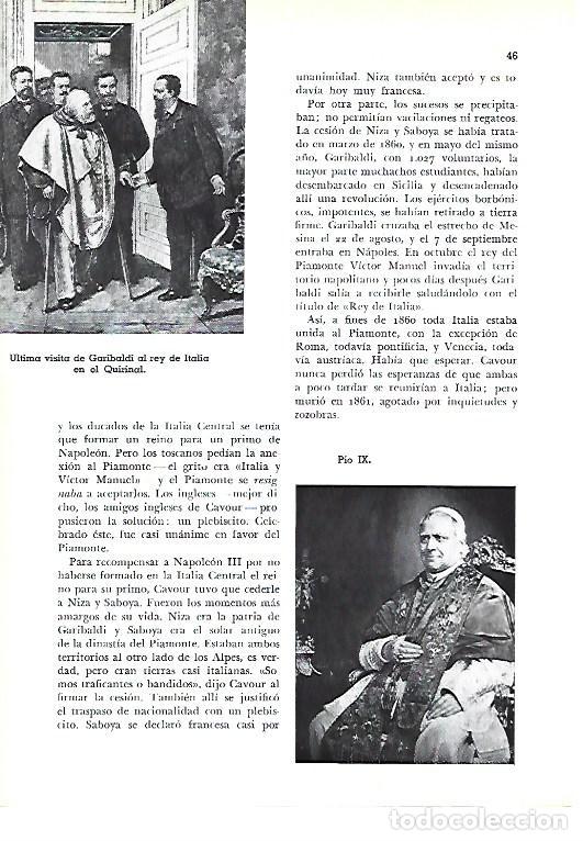 Otros art&iacute;culos de coleccionismo en papel: LAMINA 41221: Ultima visita de Garibaldi al rey de Italia y Pio IX - Pijoan
