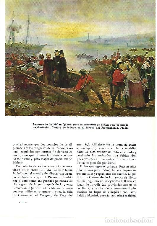 Otros art&iacute;culos de coleccionismo en papel: LAMINA 41220: Embarco de los Mil en Quario - Pijoan
