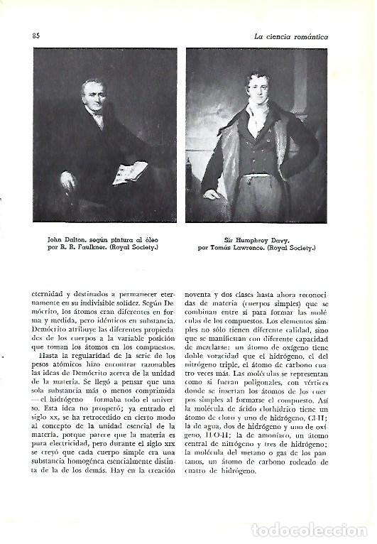 Otros art&iacute;culos de coleccionismo en papel: LAMINA 41241: John Dalton y Sir Humphrey Davy - Pijoan