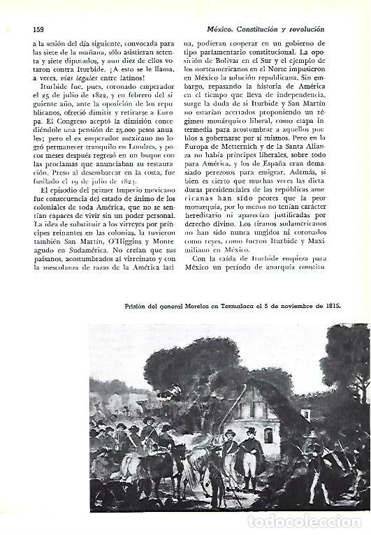 Paper Collecting Others: LAMINA 41278: Prision del General Morelos en Tezmalaca en 1815 - Pijoan