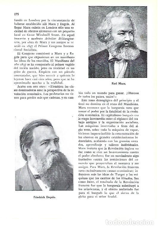 Otros art&iacute;culos de coleccionismo en papel: LAMINA 41286: Karl Marx y Friedrick Engels - Pijoan