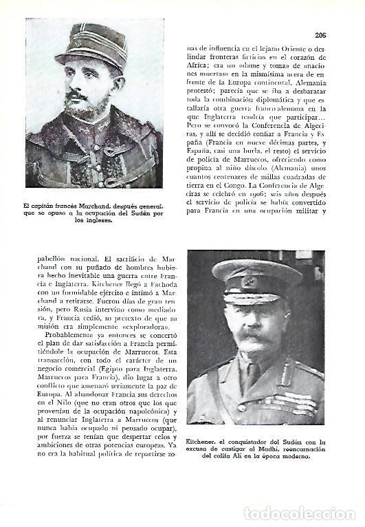 Otros art&iacute;culos de coleccionismo en papel: LAMINA 41301: El capitan Marchand y Kitchener - Pijoan