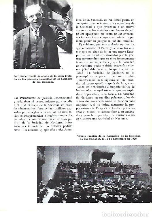 Otros art&iacute;culos de coleccionismo en papel: LAMINA 41328: Lord Robert Cecil y Primera reunion de la Sociedad de las Naciones en 1920 - Pijoan