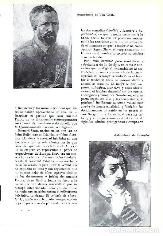 Otros art&iacute;culos de coleccionismo en papel: LAMINA 41311: Autorretrato de Van Gogh y Autorretrato de Gauguin - Pijoan