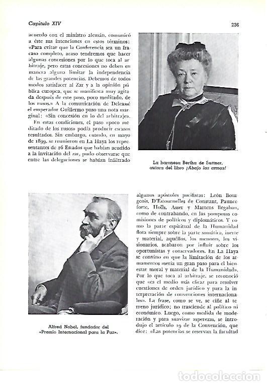 Otros art&iacute;culos de coleccionismo en papel: LAMINA 41316: Labaronesa Bertha de Suttner y Alfred Nobel - Pijoan