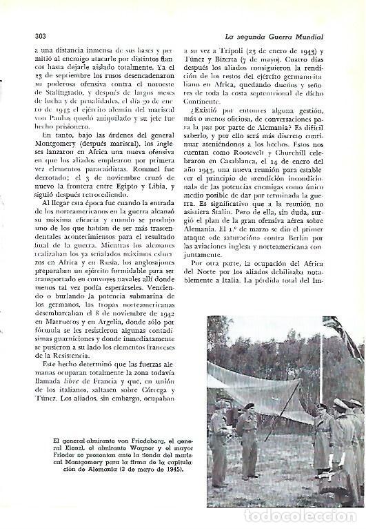 Outros artigos de papel: LAMINA 41348: El general almirante von Friedeberg y el general Kienzi en 1945 - Pijoan