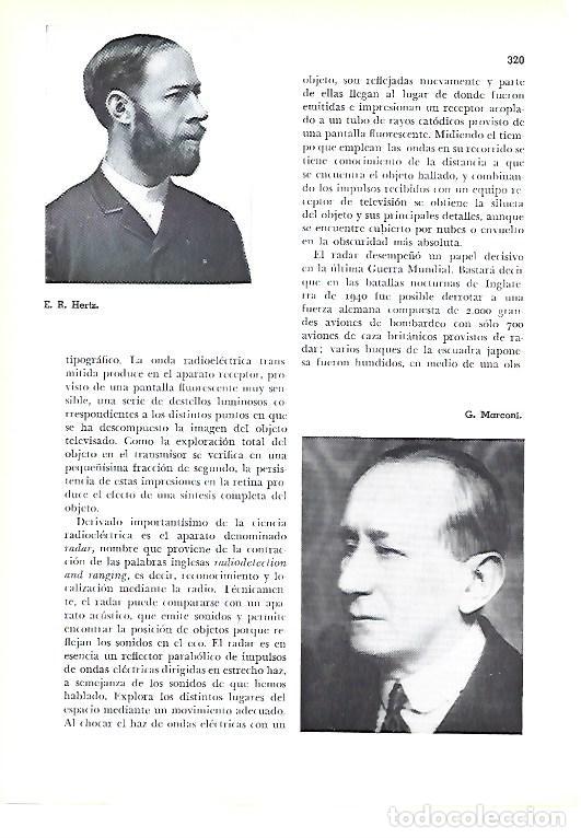 Outros artigos de papel: LAMINA 41355: E. R. Hertz y G. Marconi - Pijoan