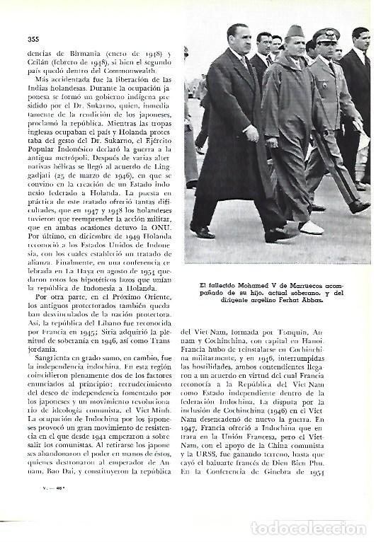 Otros art&iacute;culos de coleccionismo en papel: LAMINA 41371: Mohamed V de Marruecos con Ferhat Abbas - Pijoan