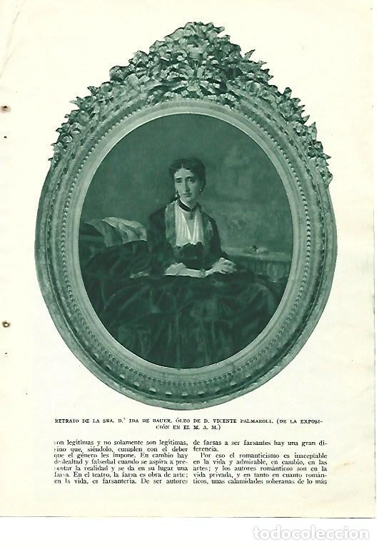Otros art&iacute;culos de coleccionismo en papel: LAMINA 41398: Ida de Bauer, por Palmaroli - VVAA
