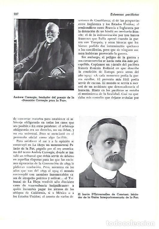 Otros art&iacute;culos de coleccionismo en papel: LAMINA 41376: Andrew Carnegie y el baron D'Estournelles de Constant - Pijoan