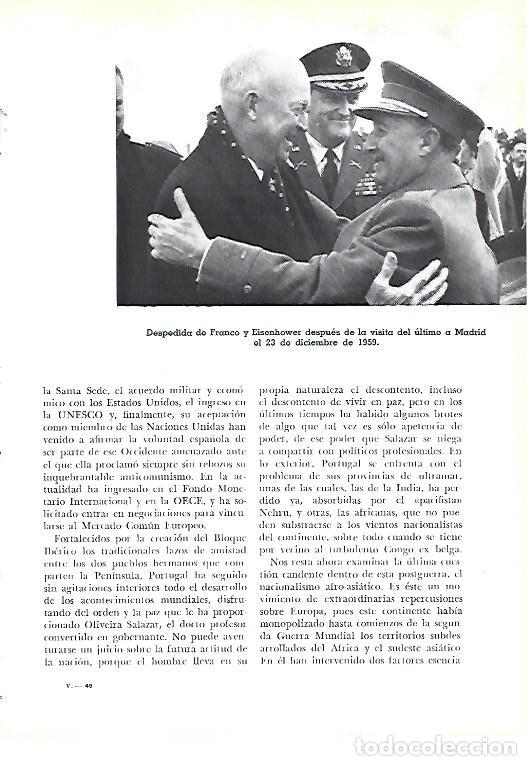 Otros art&iacute;culos de coleccionismo en papel: LAMINA 41370: Despedida de Franco y Eisenhower en 1959 - Pijoan