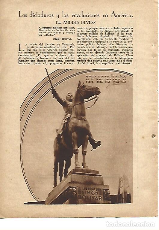 Otros art&iacute;culos de coleccionismo en papel: LAMINA 41421: Estatua ecuestre de Bolivar en Paris - VVAA