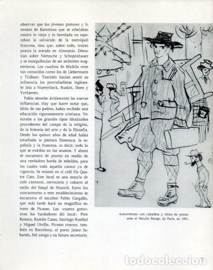 Otros art&iacute;culos de coleccionismo en papel: LAMINA V53865: Picasso. Autorretrato con caballete ante el Moulin Rouge 1901 - Lothar-Gunther Buchhe
