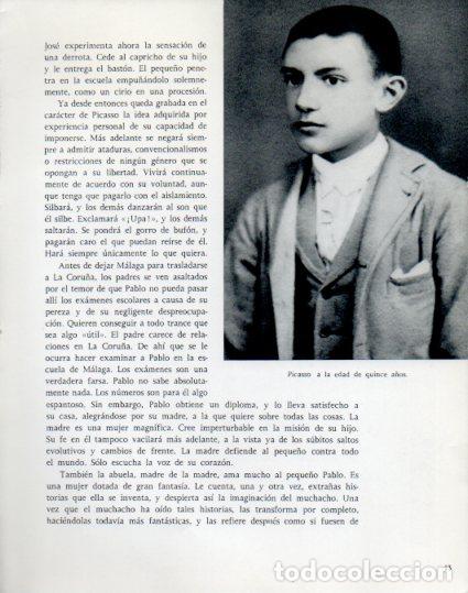 Otros art&iacute;culos de coleccionismo en papel: LAMINA V53870: Picasso a la edad de quince a&ntilde;os - Lothar-Gunther Buchheim
