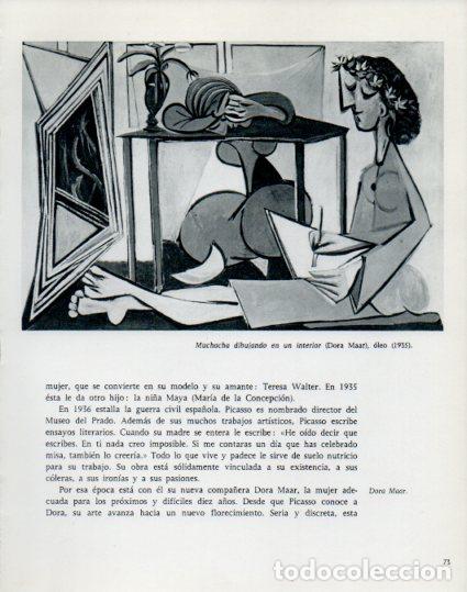 Otros art&iacute;culos de coleccionismo en papel: LAMINA V53890: Picasso. Muchacha dibujando en un interior - Lothar-Gunther Buchheim