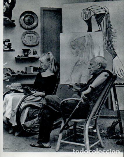 Otros art&iacute;culos de coleccionismo en papel: LAMINA V53902: Picasso sentado junto a Sylvette D. - Lothar-Gunther Buchheim