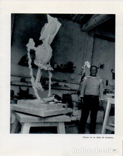 Otros art&iacute;culos de coleccionismo en papel: LAMINA V53905: Picasso en su taller de escultura - Lothar-Gunther Buchheim