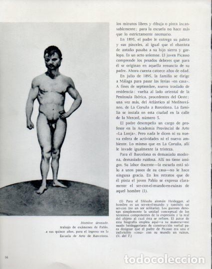 Otros art&iacute;culos de coleccionismo en papel: LAMINA V53912: Picasso. Hombre desnudo trabajo de examen a los quince a&ntilde;os - Lothar-Gunther Buchheim