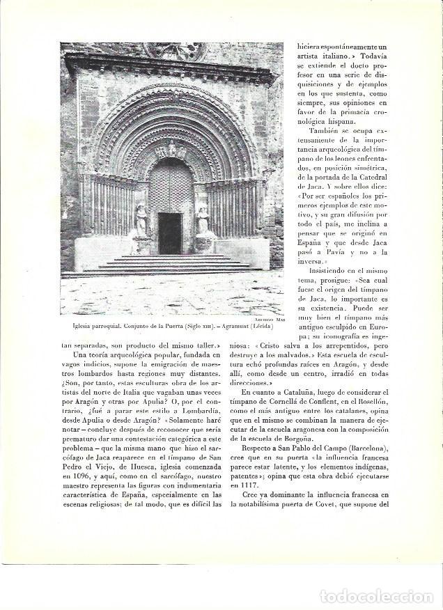 Paper Collecting Others: LAMINA 41467: Iglesia Parroquial de Agramunt - VVAA