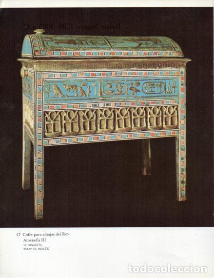 Altri oggetti di carta: LAMINA V53985: Cofre para alhajas del Rey Amenofis III - Lambelet/Riesterer