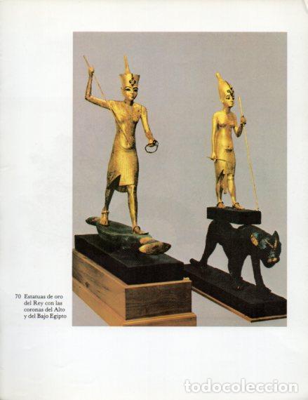 Altri oggetti di carta: LAMINA V53995: Estatuas del Rey con las coronas del Alto y Bajo Egipto - Lambelet/Riesterer