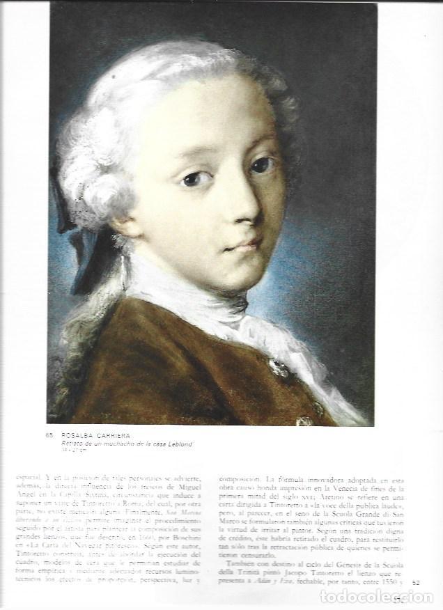 Collectionnisme Papier divers: LAMINA 41549: Retrato de un muchacho de la casa Leblond, por Rosalba Carriera - VVAA