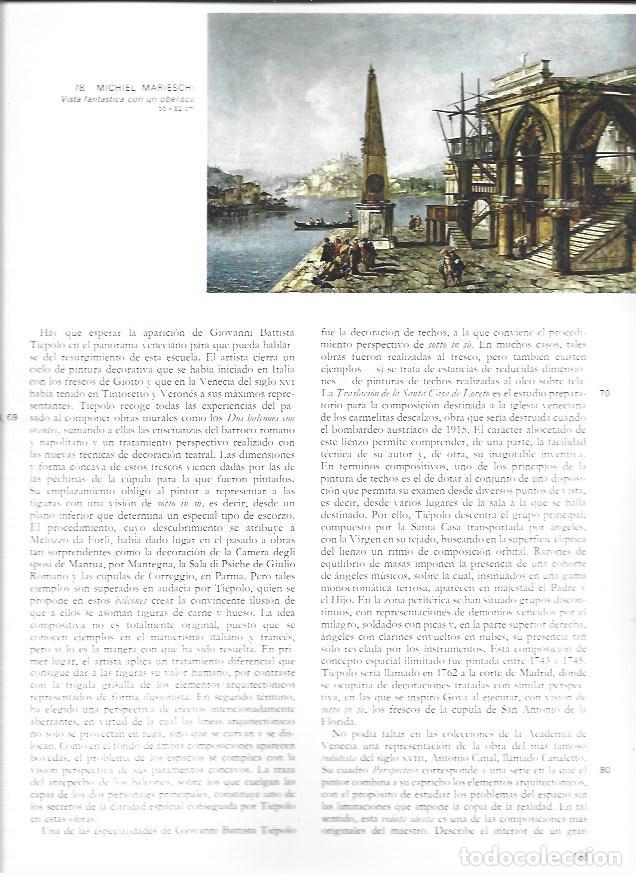 Otros art&iacute;culos de coleccionismo en papel: LAMINA 41554: Vista fantastica de un obelisco, por Marieschi - VVAA
