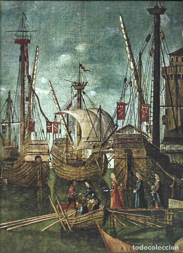 Otros art&iacute;culos de coleccionismo en papel: LAMINA 41536: Detalle de Llegada de los embajadores ingleses a la corte de Breta&ntilde;a, por Carpaccio -